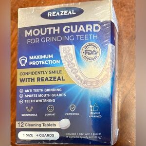 Reazeal Mouth Guard for Grinding Teeth - NEW in Packaging